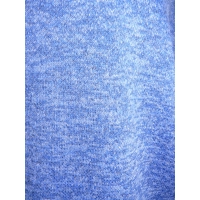 Cieplutki sweter KIMONO ze ściągaczami - kobaltowy melanż